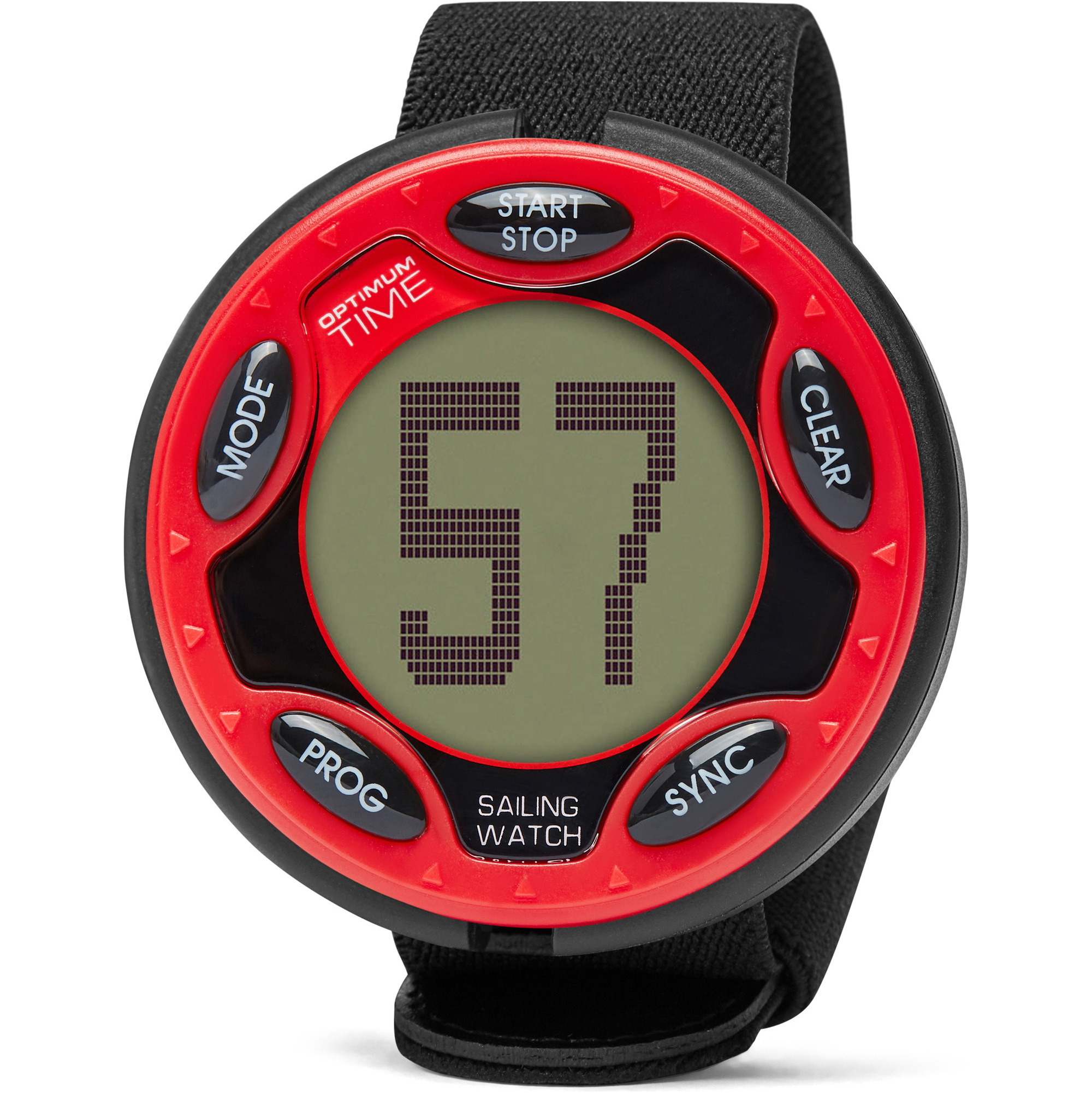 2026 Optimum Time Series 14 Orologio A Vela Ricaricabile Os145 - Rosso